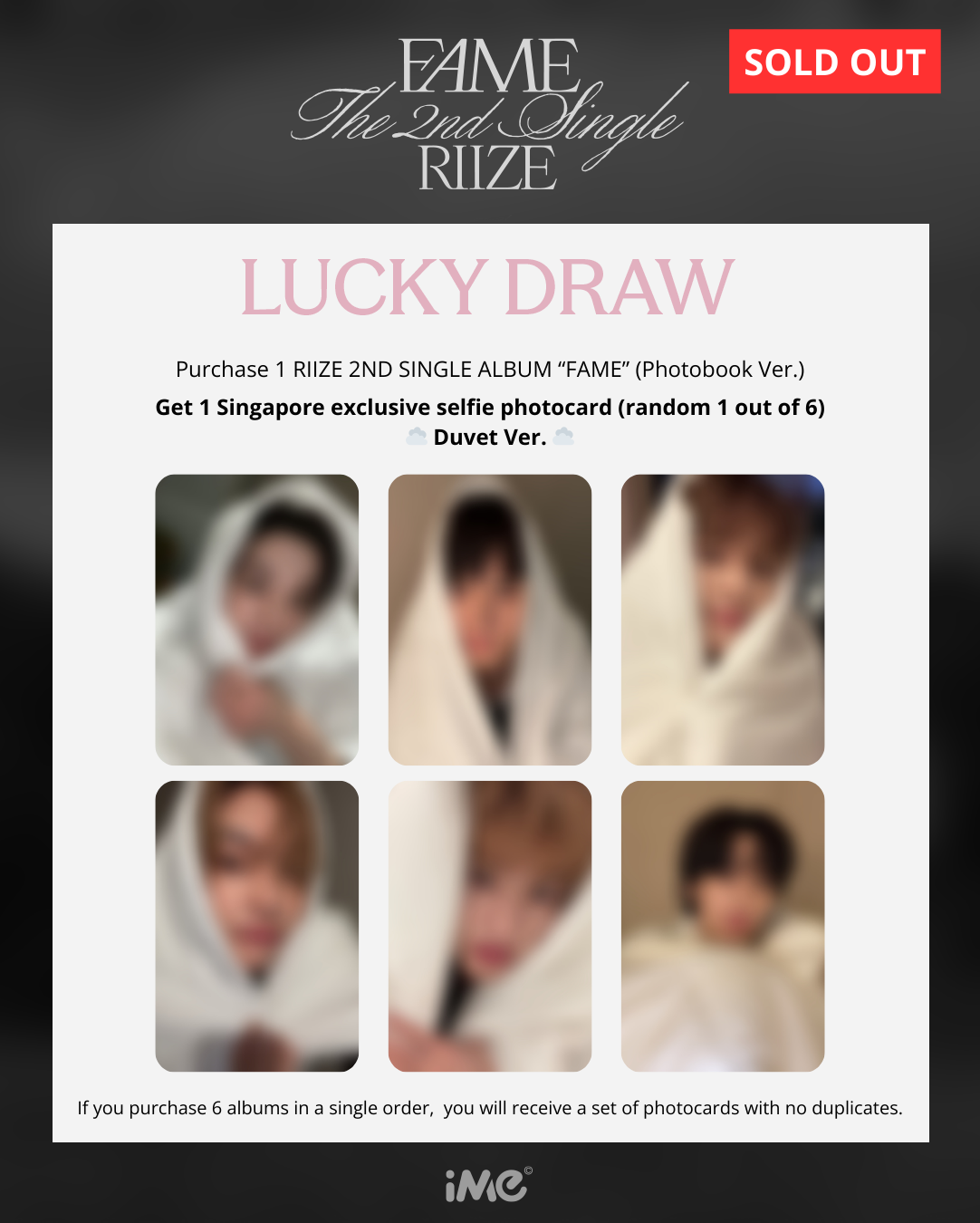 RIIZE 2ND SINGLE ALBUM “FAME” – LUCKY DRAW EVENT